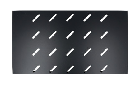 Półka do szaf serwerowych 19'' 450mm - 1U / 486 x 270 mm / do 120 kg - czarna - Lanberg AK-1001-B