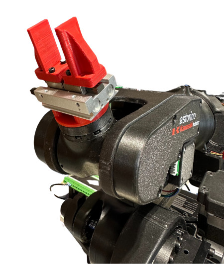 Chwytak pneumatyczny z kompresorem do robota Kawasaki Robotics Astorino