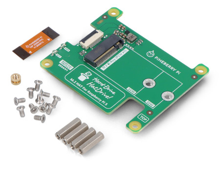 Pineberry Pi HatDrive! Top Lite - adapter NVMe 2230, 2242 do Raspberry Pi 5