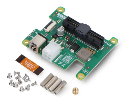 Pineboards Hat uPclty Lite - nakładka PCI Express z gniazdem PCIe x4 do Raspberry Pi 5