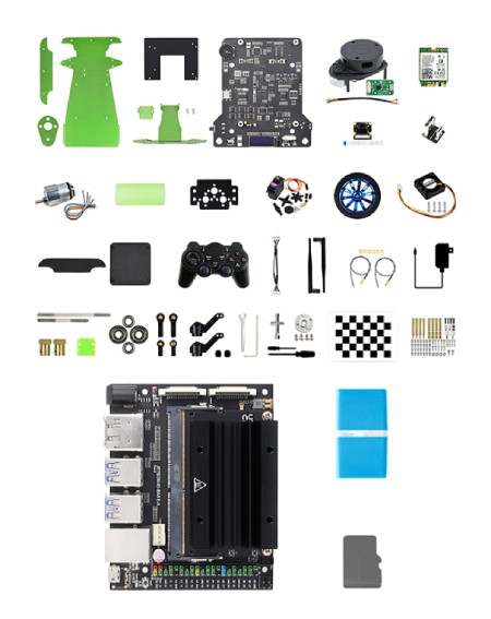 JetRacer Professional Version ROS AI Kit B - 4-kołowa platforma robota Al + Nvidia Jetson Nano Dev Kit - Waveshare 26801