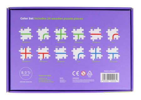 Drewniane puzzle Color Set