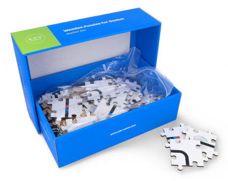 Drewniane puzzle do robota Ozobot - Starter Set