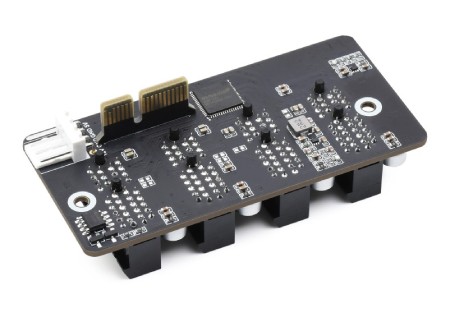 4-kanałowy ekspander PCIe Gen 2 x1 do Raspberry Pi CM4 - bez sterowników - Waveshare 21364