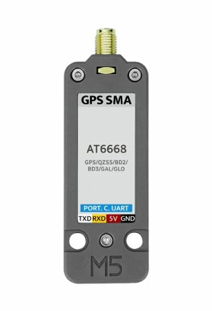 GPS / BDS Unit z anteną SMA - AT6668 - moduł rozszerzeń Unit - M5Stack U190