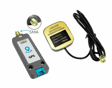 GPS / BDS Unit z anteną SMA - AT6668 - moduł rozszerzeń Unit - M5Stack U190