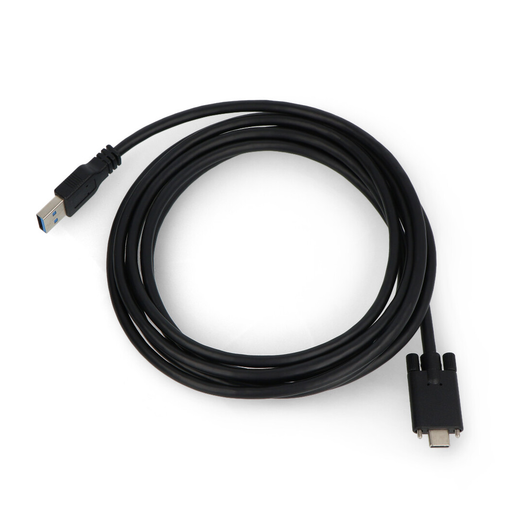 Przewód USB C - USB A 3.0 SuperSpeed do Luxonis OAK-D-S2 / OAK-D-Pro - 2,5 m