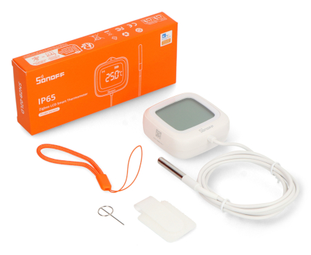 Sonoff SNZB-02LD IP65 - inteligentny czujnik temperatury z sondą - ZigBee - aplikacja Android / iOS