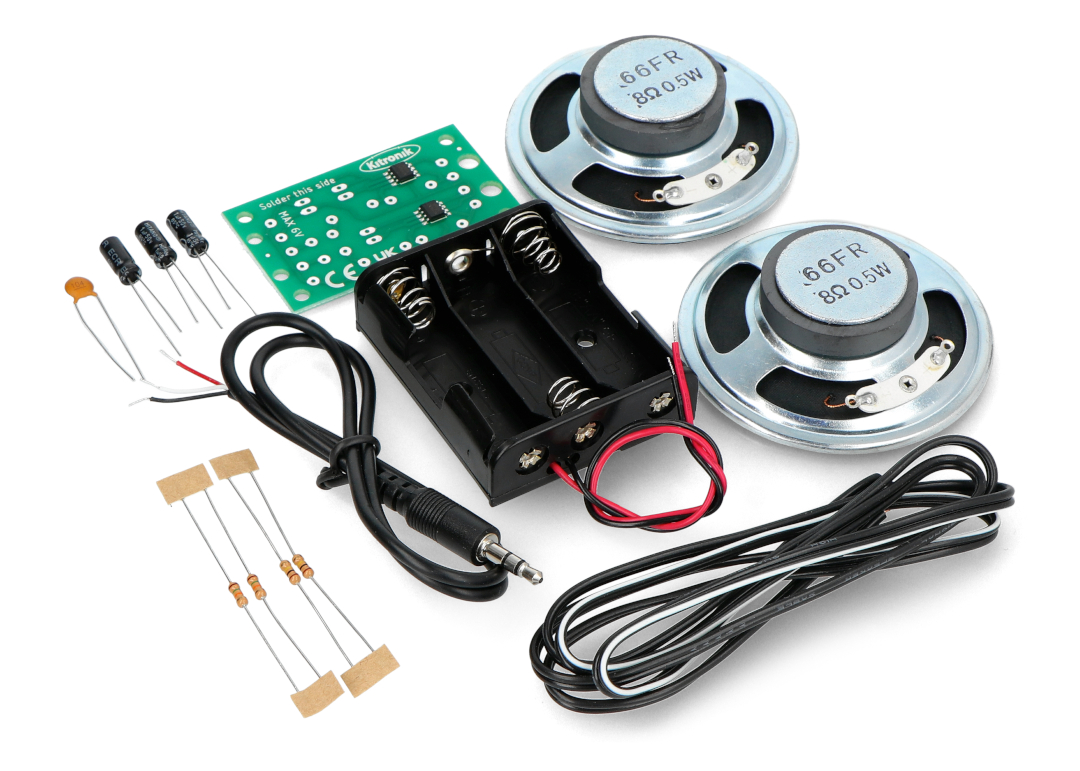 Stereo Amplifier Kit - zestaw do budowy wzmacniacza - Kitronik 2179