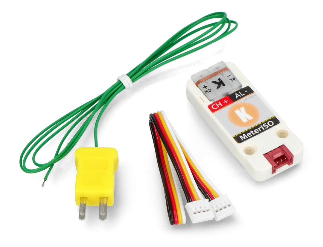 Wykorzystuje układ STM32F030 oraz 14-bitowy cyfrowy układ konwersji termopary MAX31855KASA+T do precyzyjnego pomiaru i