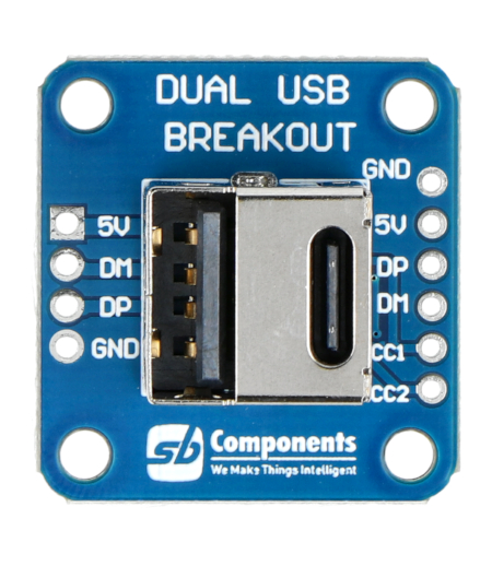 Złącza USB A, USB C modułu