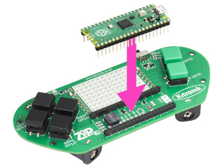 Instrukcja wpięcia raspberry pi pico do konsoli.