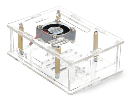 Przezroczysta obudowa dla minikomputera Raspberry Pi 5
