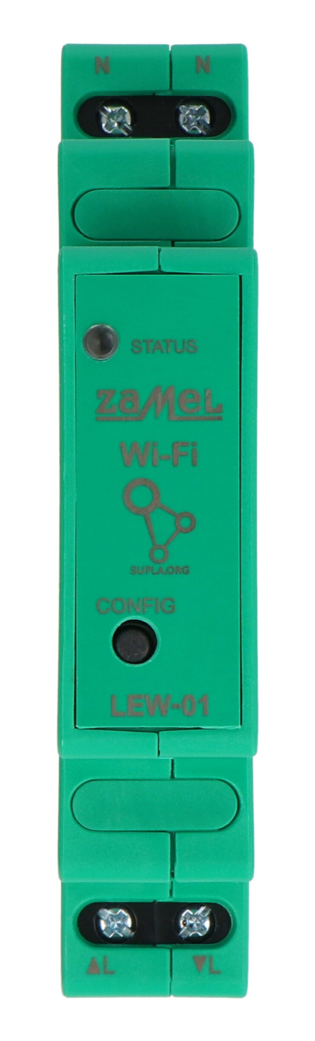 Zamel Supla LEW-01 - monitor energii elektrycznej - 1-fazowy 16 A - WiFi - aplikacja Android / iOS