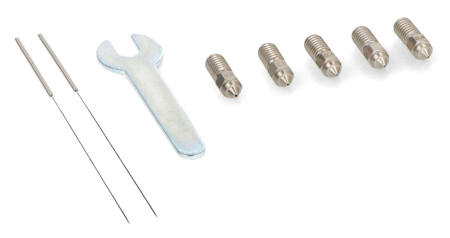 Zestaw dysz 0,4 mm / 0,6 mm / 0,8 mm do drukarek 3D Elegoo Neptune 4 / 4 Pro - stal hartowana