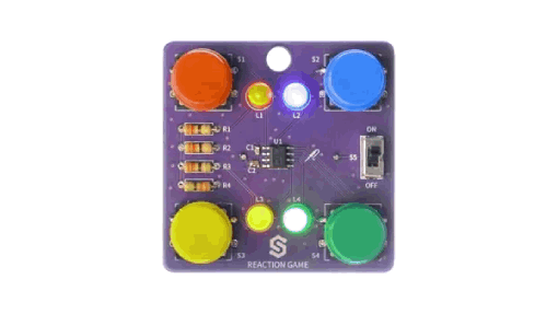 Reaction game - zestaw edukacyjny do nauki lutowania - Attiny404 - Soldered 333139