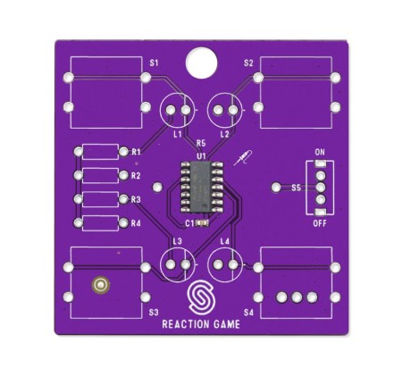 Reaction game - zestaw edukacyjny do nauki lutowania - Attiny404 - Soldered 333139