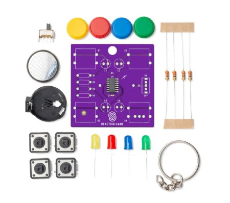 Reaction game - zestaw edukacyjny do nauki lutowania - Attiny404 - Soldered 333139