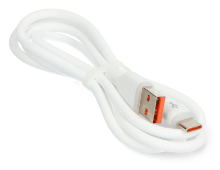 Przewód USB A - USB C 2.0 z podświetleniem - silikonowy - 1 m - Akyga AK-USB-59
