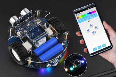 Pico2Go Mobile Robot - robot zdalnie sterowany - RP2350-Plus - Waveshare 31698