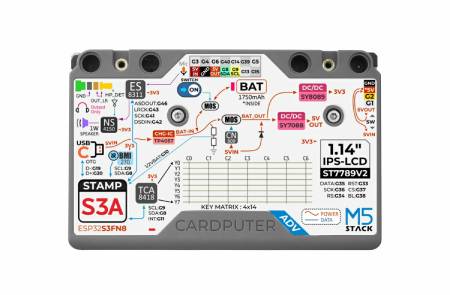 M5Stack Cardputer Adv Version - przenośny komputer z modułem M5Stamp S3A - ESP32-S3FN8 - M5Stack K132-Adv