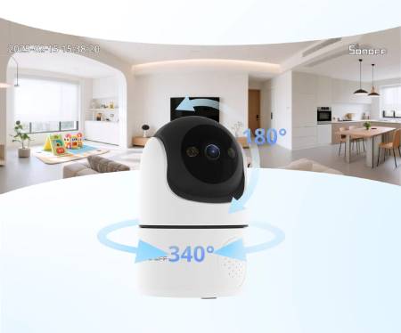 Sonoff CAM Pan-Tilt 2 - inteligentna kamera 360° WiFi - aplikacja Android / iOS
