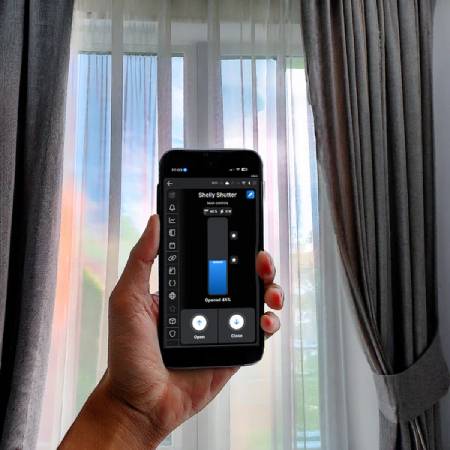 Shelly Shutter + BLU Button Tough 1 - sterownik rolet + przycisk aktywacji akcji i scen - WiFi / Bluetooth