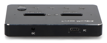 Stacja dokująca dysków 2x SSD M.2 SATA NGFF - USB typu C - Qoltec 50310