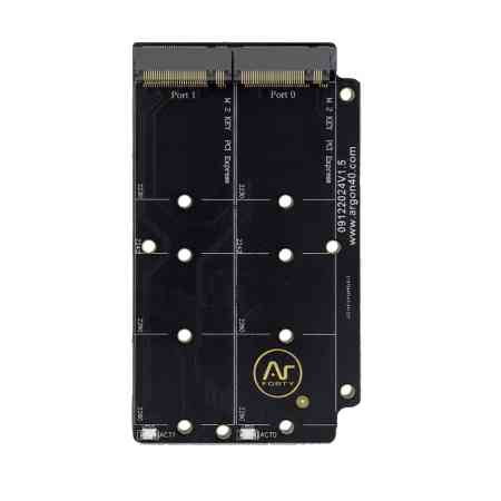Argon ONE V5 Dual M.2 NVMe to praktyczna płytka rozszerzeń z 2 slotami M.2 NVMe do Raspberry Pi 5