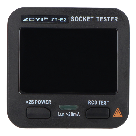 Tester gniazdek sieciowych 230 V z RCD, NCV i pomiarem napięcia - ZOYI ZT-E2