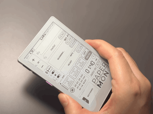 PaperMono - moduł deweloperski ESP32-S3 z ekranem e-paper 3,97'', LoRa i NFC - M5Stack C153